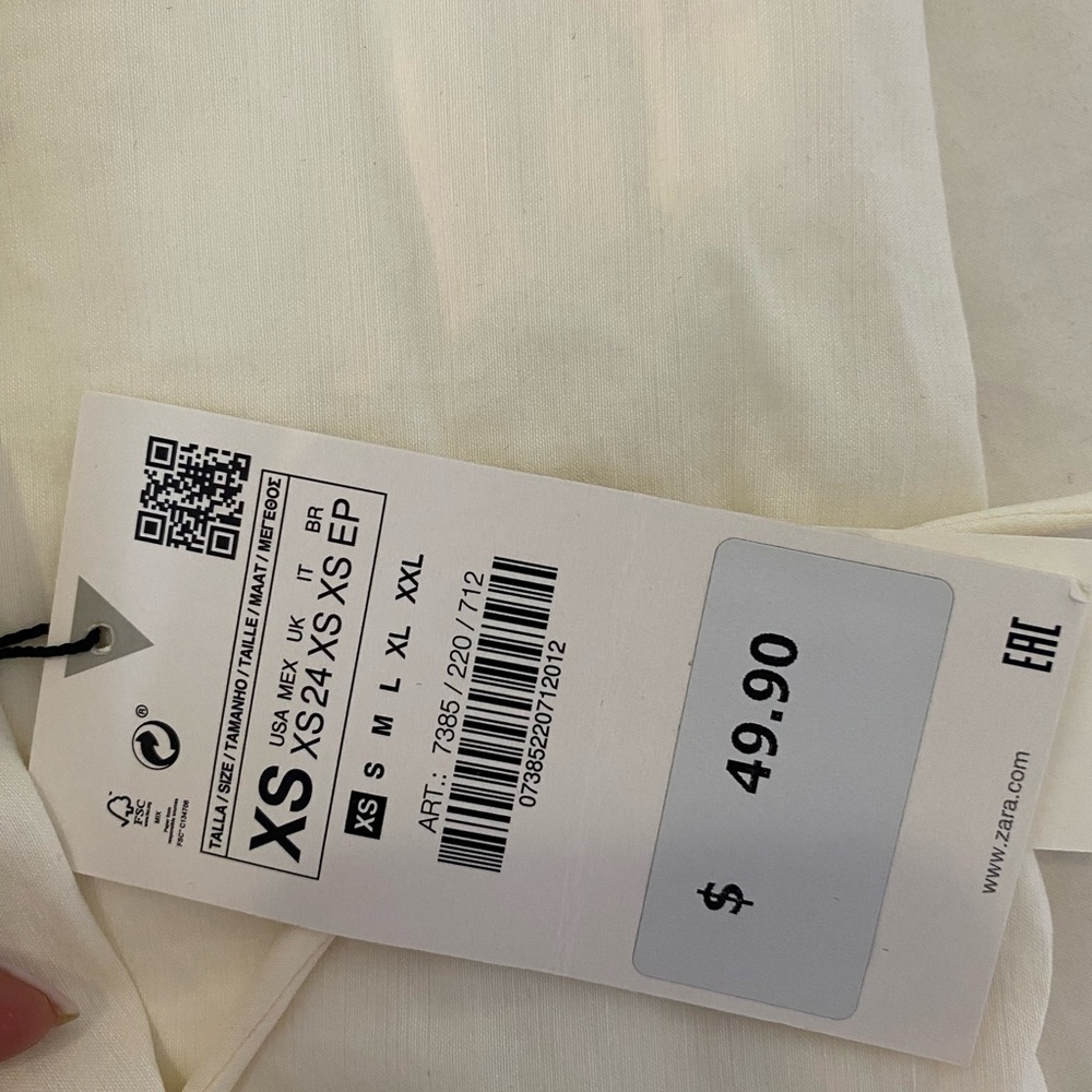NWT Zara linen cutout midi dress - Picture 3 of 3